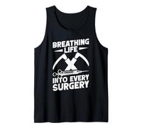 Anestesiólogo Divertido Breathing Life Specialist Enfermera Camiseta sin Mangas