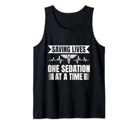 Anestesiólogo Divertido One Sedation At Time Specialist Camiseta sin Mangas
