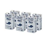 Aneto 100% Natural - Caldo de Pescado - caja de 6 unidades de 1L