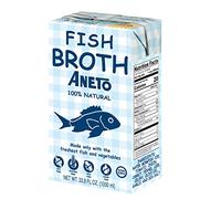 Aneto - Caldo natural de pescado - 100% natural - 1 l - Pack de 12 Unidades