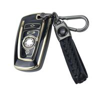 Anevios Funda para Llaves de Coche BMW con Llavero 4 Botones Tup Compatible para BMW Serie 1 2 3 4 5 6 7 M2 M3 M4 M5 M6 F10 F11 F20 F26 F30 F31 Cubierta Funda Protectora para Llave de Coche (Negro)
