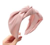 Anevous 1 diadema para mujer, diadema para mujer, cinta para el pelo anudada, nudo ancho, accesorios para el cabello, antideslizantes, modernos, para mujer, suministros para mujeres, color rosa