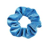 Anevous 10 gomas para el pelo para mujer, gomas elásticas de terciopelo, bandas gruesas de un solo color, cuerdas suaves, soporte para coletas, diadema para mujer, color azul cielo