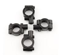 Anevous Motorrad Spiegelhalterung 22 mm Lenker,Universal Rückspiegel Halter M10 Gewinde,Aluminiumlegierung Lenkerklemme für Motorrad,Fahrrad,ATV,Scooter,Schwarz,4 Stück