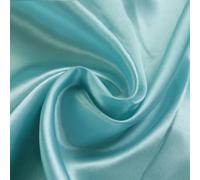 Anevous Tela de satén, 500 cm x 150 cm, monocolor, para coser, tela decorativa por metros, tela de satén para manualidades, tela de tapicería para ropa, cortinas, manteles, decoración, azul claro