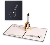ANEWISH 3D Pop-up Guitarra Tarjeta de cumpleaños,Tarjeta de graduación, Tarjeta de Invitación Tarjeta de Aniversario con Sobre para su Familia, Amantes, Amigos o colegas