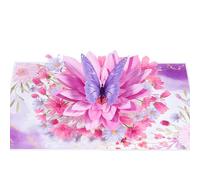 ANEWISH Tarjetas de cumpleaños con flores 3D, tarjetas de felicitación con flores y mariposas desplegables para seres queridos, amigos, estilo 2