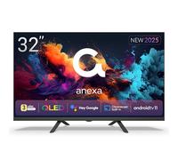anexa - Smart TV 32" QLED, Android 11, Google Assistant, Control por Voz, TDT 2024, 3 años de garantía, SMART32C01HGQ, Compatible con Netflix, Prime Video y más