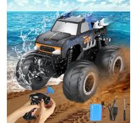 Anfibio Coche Teledirigido Niños 1:16, Off Road RC Coche Todo Terreno Juguetes Niños 4 5 6 7 8 9 10 Años Navidad Cumpleaños Regalos, 2.4GHz 4WD 360° Rotación, 20 Km/h