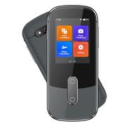 Anfier Dispositivo traductor de voz de idiomas sin conexión W09 PRO para 144 idiomas y acentos, traducción de fotos, no se necesita Internet WiFi para viajes y negocios, W09 gris