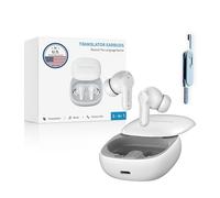 ANFIER M3 - Auriculares de traducción sin conexión en 74 idiomas y acentos, dispositivo de traducción bidireccional sin conexión en tiempo real, compatible con iOS y Android con cepillo de limpieza de