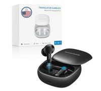 Anfier M3 KI Traductor Auriculares 144 Online Idiomas y Acentos Traductor de Voz, 3 en 1 Two-Way AI Translator Earbuds 4 modos con aplicación para iOS Android, traductor de auriculares, economía