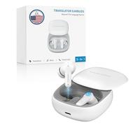 Anfier M3 KI Traductor Auriculares 144 Online Idiomas y Acentos Traductor de Voz, 3 en 1 Two-Way AI Translator Earbuds 4 modos con aplicación para iOS y Android, traductor de auriculares, economía
