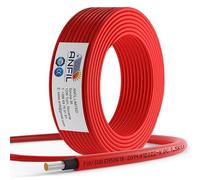 ANFIL® Cable Solar Premium 4mm² Negro Flexible, Fotovoltaico, Resistente a los Rayos UV, para Paneles Solares, Inversores y Controladores de Carga (Rojo, 5m)
