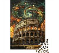 Anfiteatro Romano Cielo Nocturno fantasía Puzzle para Adultos Puzzle de 1000 Piezas Relajación Decoración Hogar Regalo 70x50cm/1000pcs