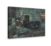 ANFOTCM Albert Woods - Póster en lienzo de 1871 para decoración de pared, pinturas para sala de estar, dormitorio, 40 x 60 cm