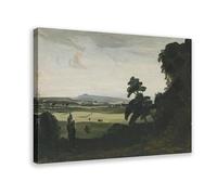 ANFOTCM Attrib. Philip Hugh Padwick ROI RBA (1876 1958) Oil As The Sun Rises Original Vintage Art Art Canvas Poster Wall Art Bedroom Decor Office Room Kitchen Decor Gift 20 x 30 pulgadas (50 x 75 cm)