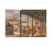 ANFOTCM Circle of Harry Epworth Allen (1894) - Póster en lienzo para decoración de pared, pinturas para sala de estar, dormitorio, decoración de 30 x 45 cm