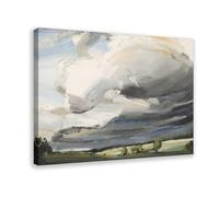 ANFOTCM Nick Todhunter - Póster de lienzo antiguo con diseño de óleo contemporáneo, Big Sky Somerset, arte de pared, pintura para decoración de sala de estar, dormitorio, 12 x 18 pulgadas (30 x 45 cm)