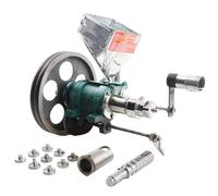 ANGDI Extrusora de Alimentos Inflados, Máquina Extrusora de Arroz y Maíz con 10 Moldes, Producción de 25 kg/h, Extrusora de Alimentos Inflados de Maíz, Máquina Extrusora de Snacks