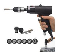 ANGDI Máquina roscadora neumática de Mano, Herramienta de roscado de Taladro neumático reciclable con 6 Mandriles (M3-M12), 850 PRM, Entrada de Aire: 1/4, Adecuada para Acero/Aluminio