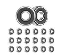 ANGEEK 20 unidades 6000-2RS rodamiento de bolas 10 mm x 26 mm x 8 mm, prelubricado, doble junta, rodamiento rígido de bolas 6000RS
