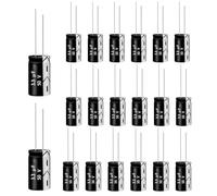 ANGEEK 3.3µF 50V 4x7mm 50/60HZ Condensador electrolítico | Condensador de 3.3uF 50V,adecuado para diversas aplicaciones electrónicas y fuentes de alimentación conmutadas (20 unidades)