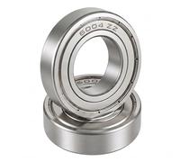 ANGEEK 6004-ZZ rodamientos de bolas blindados, paquete de 2, 20x42x12 mm | Acero para rodamientos, prelubricados, dos blindajes metálicos
