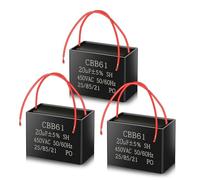 ANGEEK CBB61 450V AC 20uf 50/60HZ Condensador de arranque,Condensador de motor AC para ventiladores de techo,ventiladores,campanas extractoras(Pack de 3)