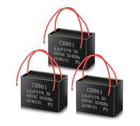 ANGEEK CBB61 450V AC 3.5uf 50/60HZ Condensador de arranque,Condensador de motor AC para ventilador,campanas extractoras(3 PCS)