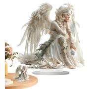Ángel acrílico soporte artístico, plato de arte acrílico de ángel