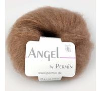 Angel by Permin - Lujoso hilo de seda mohair para niños (70/30) (98 camello oscuro)