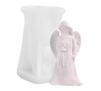 Angel Candle Mold - Silicone Angel Candle Mold | Diy 3d AngelCandles Molds Resin Silicone Molds | Flexible and Smooth Shaped Ornament Mould for Candy, Cake, Pudding | Four Candles Môld