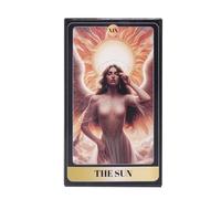 Angel Casual Tarot Toys, English 78-Card Oracle Deck, Portable Fortune Telling Games, Fun Card Game for Classmate Gatherings, Family Entertainment, and Friends