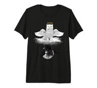 Angel Cat and Devil Cat Funny Kitty Kitten Cats Lovers Camiseta Premium