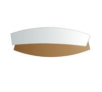 Angel cerda espejo de pared orgánico de nogal 4 cm