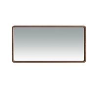 Ángel Cerdá - Espejo Pared Rectangular con Marco de Madera Nogal | Espejo Moderno Grande para Salón, Dormitorio o Entrada | para Decoración Interior, Elegante | 100 x 50 x 7 cm