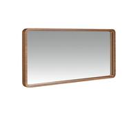 Ángel Cerdá - Espejo Pared Rectangular con Marco de Madera Nogal | Espejo Moderno Grande para Salón, Dormitorio o Entrada | para Decoración Interior, Elegante | 100 x 50 x 7 cm