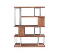 Angel cerda estantería nogal acero cromado