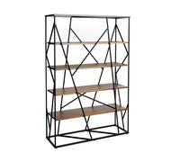 Angel cerda estantería nogal y acero 38 cm