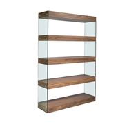 Angel cerda estantería nogal y cristal 38 cm