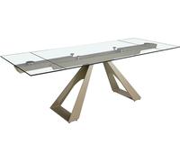 Angel Cerda Mesa comedor extensible rectangular cristal templado