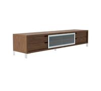 Angel cerda mueble tv nogal y acero 238 cm