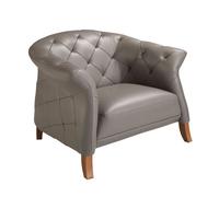 Angel cerda sillón chester piel gris