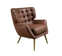 Angel cerda sillón chester piel marrón oscuro