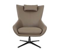 Angel cerda sillón giratorio de piel con cojín