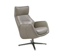 Angel cerda sillón giratorio reclinable piel gris oscuro