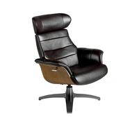 Angel cerda sillón giratorio reclinable piel marrón chocolate