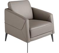 Angel Cerda Sillón piel gris oscuro