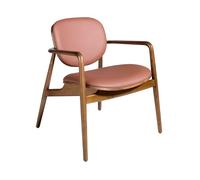 Angel cerda sillón polipiel marrón y nogal